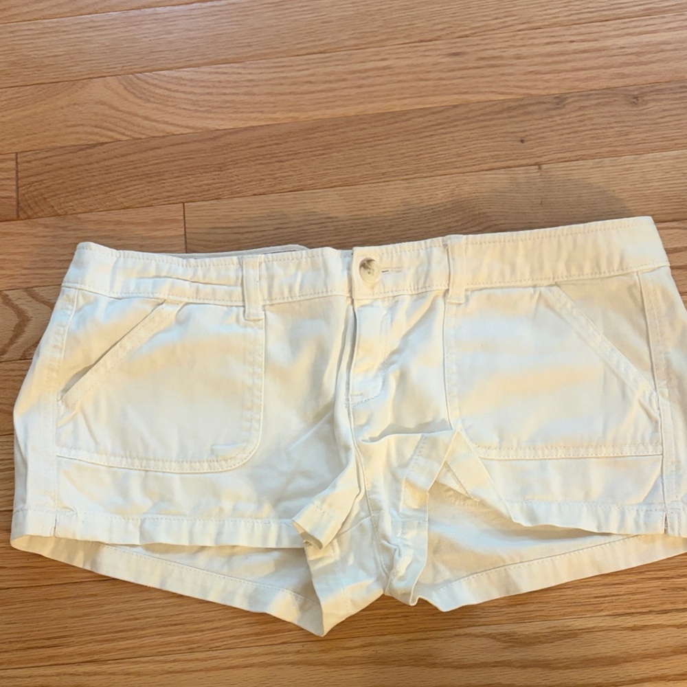 Hollister White Women's Jean Shorts